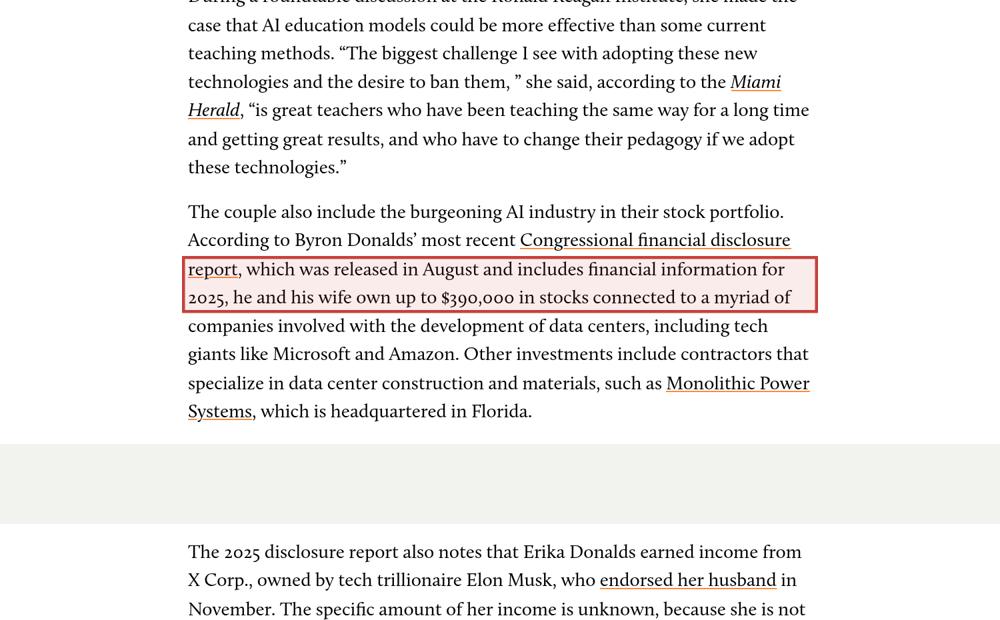 Screenshot of the source on motherjones.com, with the key passage boxed in red