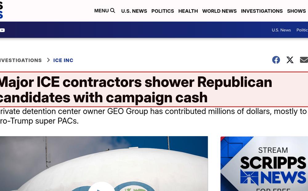 Screenshot of the source on scrippsnews.com, with the key passage boxed in red