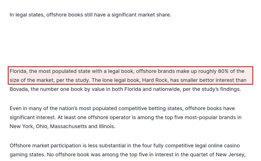 Screenshot of the source on covers.com, with the key passage boxed in red
